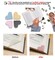 6pcs Leather Bookmarks for Women with Heart Shape, Cute Corner Bookmark, Book Accessories for Reading Lovers, Book Markers for Women